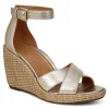 Marina Wedge Sandal Metallic