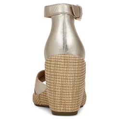 Marina Wedge Sandal Metallic