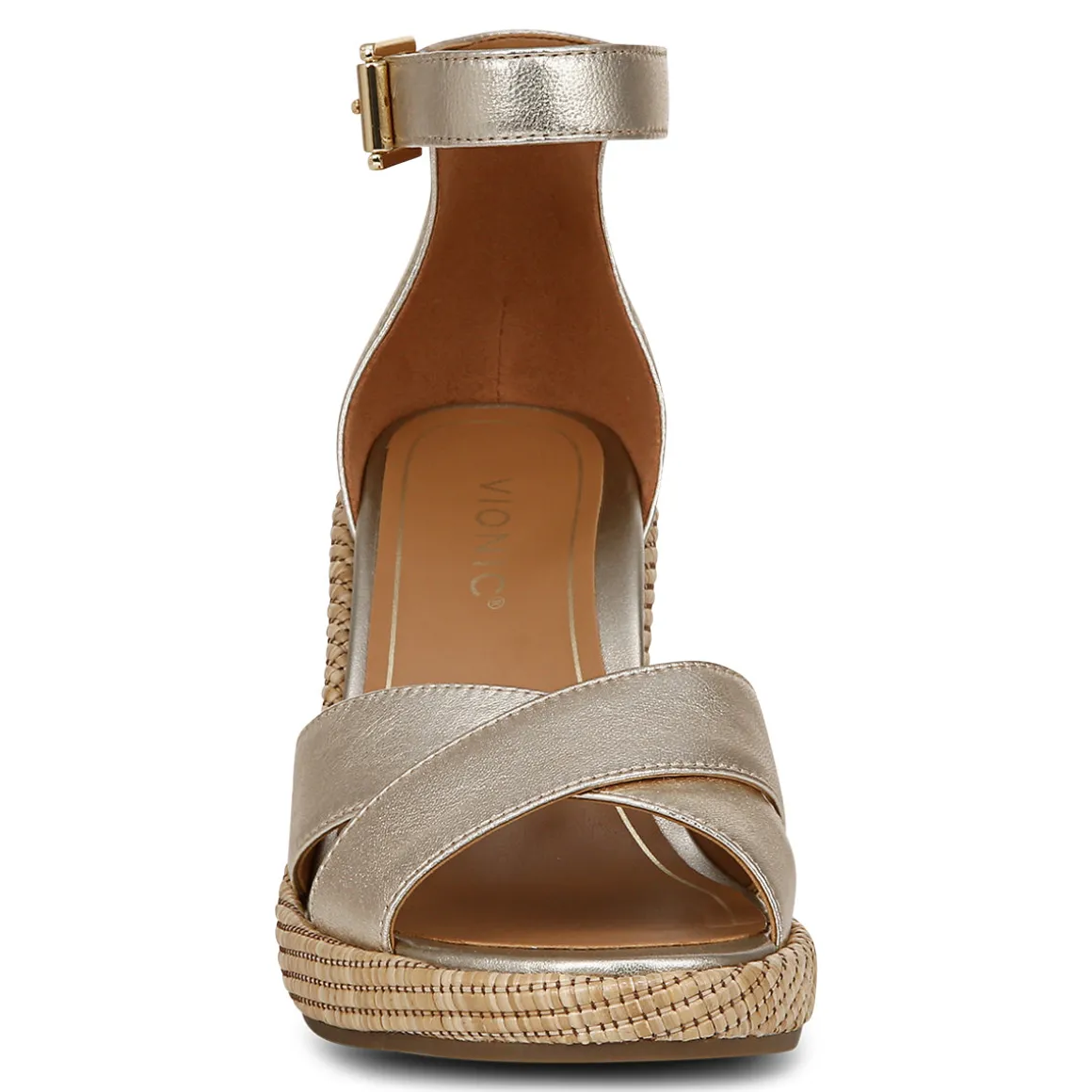 Marina Wedge Sandal Metallic